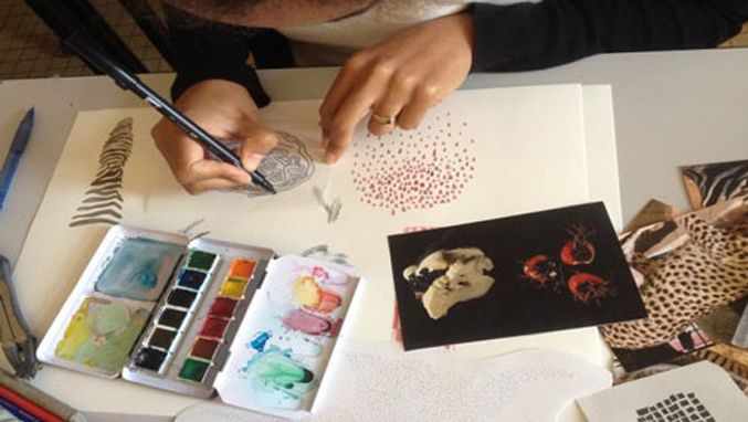 Designer textile et surface option couleur et graphismes